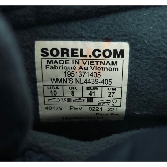 Sorel Out N About Puffy Zip Boot Womens 10 Waterproof Insulated Blue NL4439-405 - Picture 9 of 16